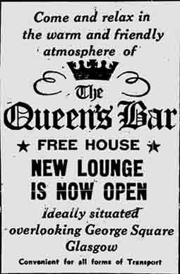 Queens Bar advert 1974